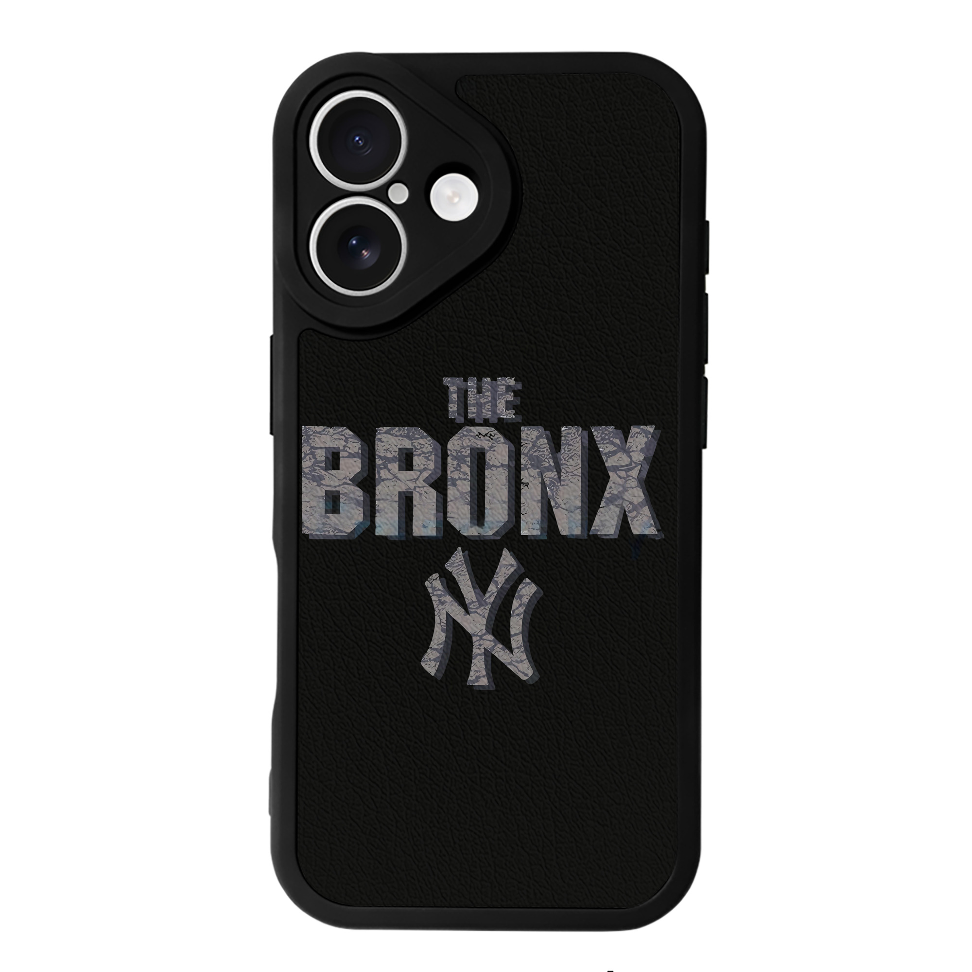 New York Yankees The Bronx IPhone 16 Silicone Leather Case – UV Print, Lambskin Texture – Perfect Fit, Wireless Charging Compatible, Scratch Resistant, Precise Cutouts – Stylish Protection For IPhone 16